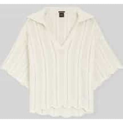 relaxed fit pullover met gebreide structuur