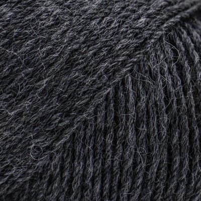 Brei-Haakgaren Luca-s – WoolenWalk Merino - 06 - Dark Grey - Donkergrijs - bol van 50 gram