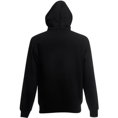 Fruit Of The Loom Heren Met Ritssluiting Sweatshirt Met Capuchon / Hoodie (Zwart)