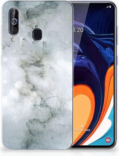 Hoesje maken Samsung Galaxy A60 Painting Grey