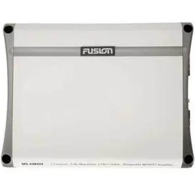 Fusion MS-AM402 , twee kanaals versterker van 400 Watt, nautische versterker, Powered by Garmin