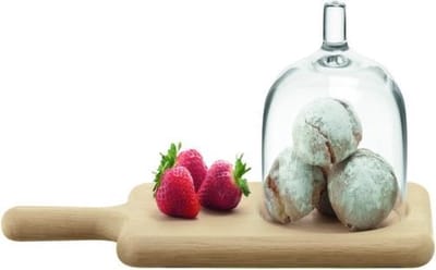 L.S.A. - Paddle Serveerplank met Stolp - Glas - Transparant
