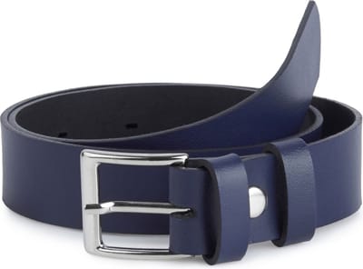 Ladeheid Kinderriem – Riem - Jongens - Broekriem - Verstelbaar - Leer – Marineblauw-1 – 60 cm LA-EL-KIDS
