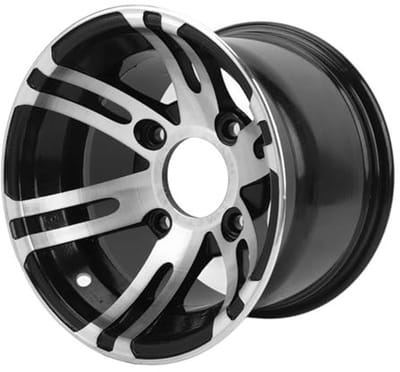 Allecto - 10 Inch ATV-velg - Aluminiumlegering - Eenvoudige installatie - Chique metallic ontwerp - Universeel voor ATV's - Achterwiel