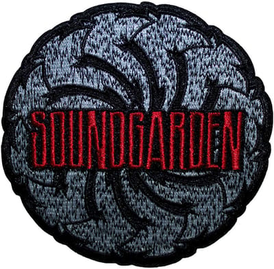 Soundgarden - Logo Swirl Patch - Zwart/Wit