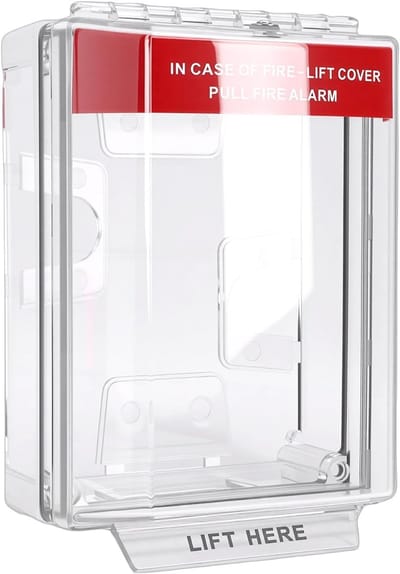 Alarm Trekstation Afdekking - Beschermkap Brandmelder - Voorkom Onbedoelde Activering - IP67 Waterdichtheid - 23D x 15B x 8H cm