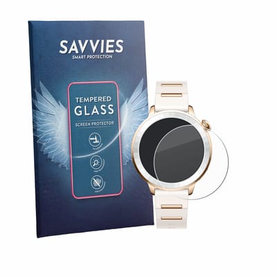 Savvies - Glas Screenprotector voor Oppo Watch X3 Mini - Gehard Beschermglas 9H