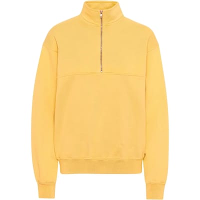 Sweatshirt 1/4 rits Colorful Standard Organic lemon yellow