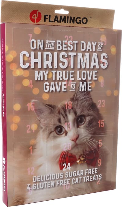 Flamingo - Snack Katten - Kerst Kalender Chick’n Snack Kat 24stuks - 24st - 137353 - 24st