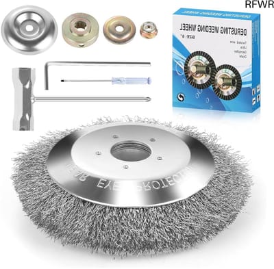 RFWR® Professionele Onkruidborstel 6 Inch voor Gazons en Mosverwijdering