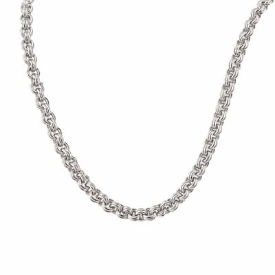 Lange Zilveren Ketting 100 cm – Jasseron Schakel