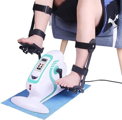 Elektrische Pedaal Trainer - Mini Hometrainer - Revalidatie Fitness - 12 Snelheidsinstellingen - 49x30x28.5 cm - Zwart