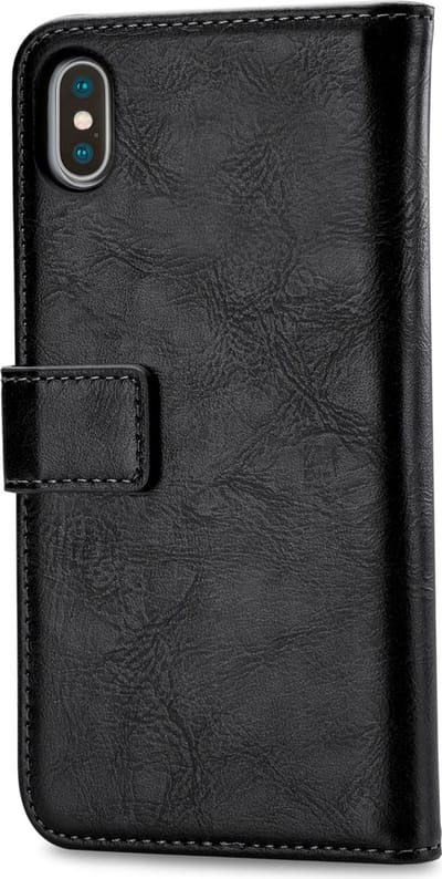 Mobilize Telefoonhoesje geschikt voor Apple iPhone XS Max Hoesje | Mobilize Elite Gelly Bookcase Portemonnee | Pasjeshouder voor 3 Pasjes | Telefoonhoesje voor Pinpas / OV Kaart / Rijbewijs - Zwart