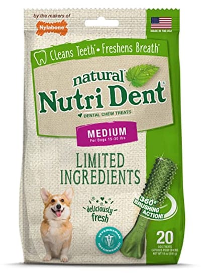 Natuurlijke Tandverzorging voor Honden - Kauwsnacks voor Frisse Adem en Tandreiniging - Medium (20 stuks)
