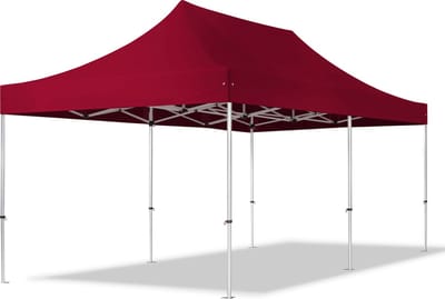 3x6 m Easy Up partytent Vouwpaviljoen, PROFESSIONAL alu 40mm, rood