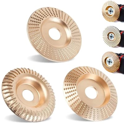 Hoekschuurmachine Polijstpad - Zware Houtsnijdisken Set - Wolframcarbide Schuurdisken - Wolframcarbide Slijpschijf voor Houtbewerking - Snijdt en Polijst Hout - Voor Polijsten en Buffen