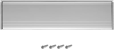 Famanu – Interne tochtstrip voor brievenbus 29,3 cm (11,5 inch) metalen tocht brievenbusplaat afdichting brievenbus klep - voorkomt tocht door de brievenbus - voor houten of zilver