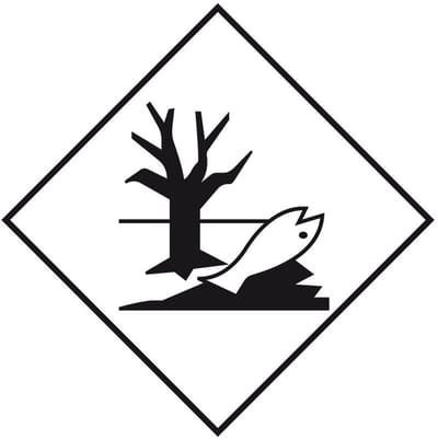 ADR sticker milieugevaarlijke stoffen 100 x 100 mm