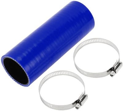 Dailygoods- Koelslang Siliconen - 48 mm Binnendiameter - 150 mm Lengte - Hoge Temperatuur Weerstand - Meerlaags Geweven - Inclusief Klemmen - Siliconenslang