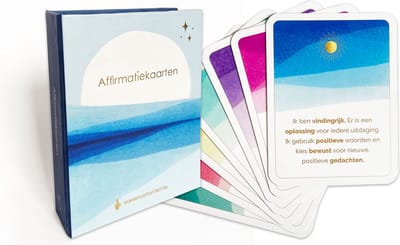 Affirmatiekaarten Voor Positiviteit - positieve affirmaties - 60 kaarten in bewaardoos - inzichtkaarten - manifesteren