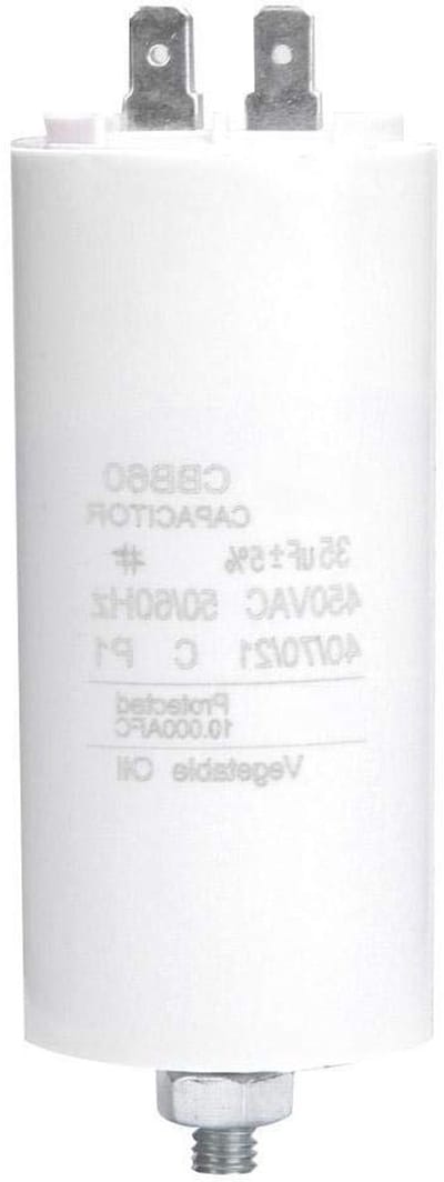 Motorstartcondensator 35uF 450V voor Wasmachine en Voertuig - Aanloopcondensator met Schroefmoer - Elektrische Onderdelen