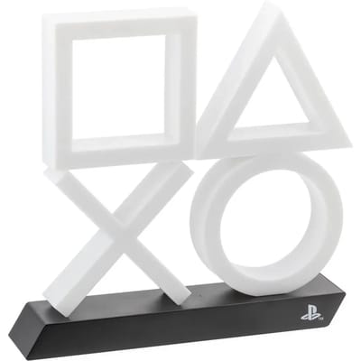 Paladone Playstation 5 Icons Light PS5 XL - Color Phasing and Sound Reactive Game Room Lighting - Blue