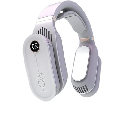 Draagbare Airco - Mini Koeler - Persoonlijke Koeling - Halter-hals Ontwerp - N.v.t. - Wit