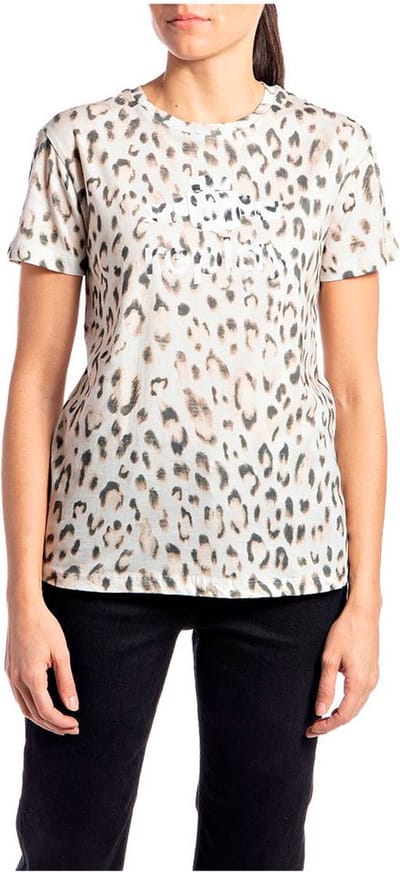 Replay W3318d.000.73782 T-shirt Met Korte Mouwen Wit S Vrouw
