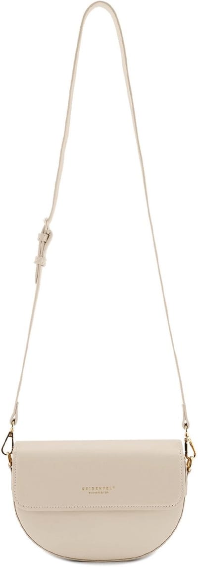 SEIDENFELT MANUFAKTUR schoudertas Arvaja Saddle Bag Stone beige