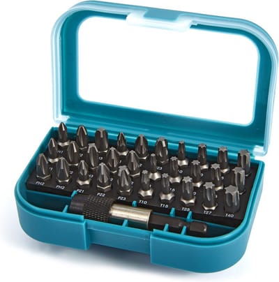 Makita P-73374 Bitset 31-delig Kruiskop Pozidriv, Kruiskop Phillips, Binnen-zesrond (TX)