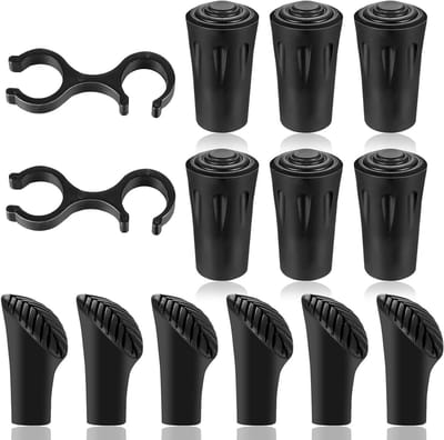 14Pcs Nordic Stokken Rubber Buffers - Vervangende Rubber Caps voor Wandelen, Trekking en Stokken