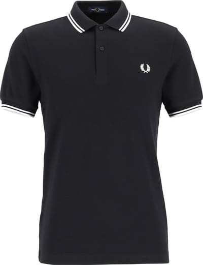 Fred Perry - Polo Zwart 350 - Slim-fit - Heren Poloshirt Maat 3XL