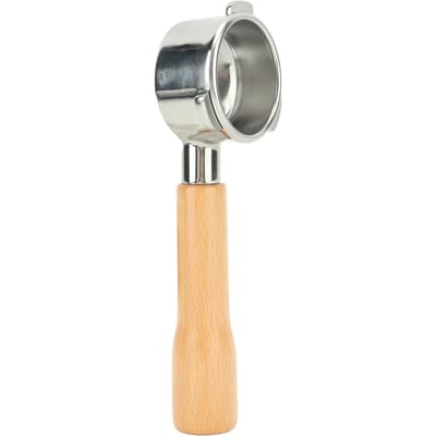 Bodemloze Portafilter 54mm 3 Oren Massief Houten Handvat Roestvrij Staal Koffie Bodemloos Filter voor Breville 8 Serie C1
