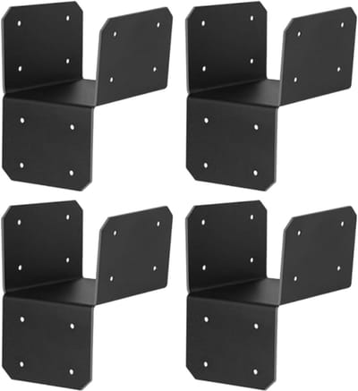 Balkverankering Beugels - Houtverbinder Set - Structurele Ondersteuning - Roestbestendig Staal - 4 Stuks - Veelkleurig