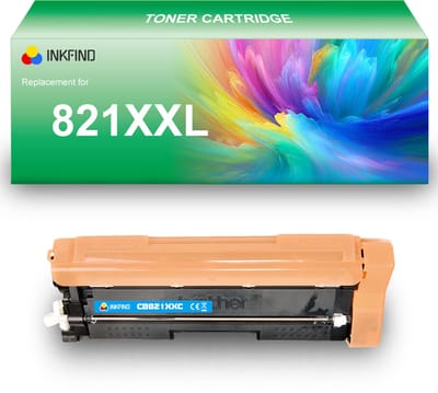 INKFIND TN821XXL Cyaan tonercartridge compatibel met Brother TN821XXL TN-821XXL Cyaan toner cartridge - 1-pack Cyaan