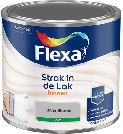 Flexa - Strak In De Lak Binnenlak Mat - Silver Shores - Mengverf - 500 Ml