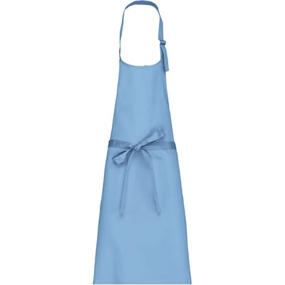 Schort/Tuniek/Werkblouse Unisex One Size Kariban Sky Blue 35% Katoen, 65% Polyester