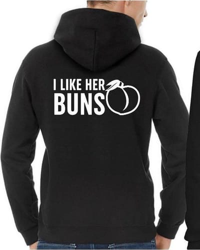 Buns & Guns Hoodie (I Love Her Buns - Maat S)
