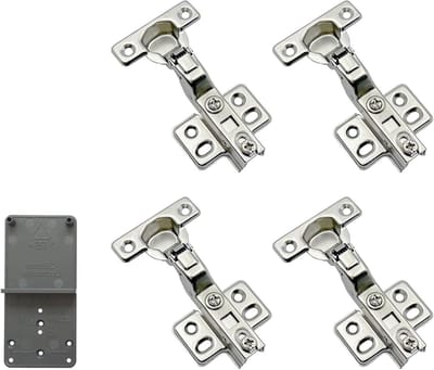 26mm Soft Close Mini Scharnieren met Hydraulische Demper voor Keuken- en Lichtkasten - Automatische Scharnieren, Set van 4 voor Eenvoudige Installatie en Duurzaamheid