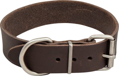 Animal Boulevard Ab30107 - Hals- En Leibanden - Hond - Ab Country Leather Hd Halsband Bruin-35mmx40-48cm - Maat: 35mmx40-48cm - 199837