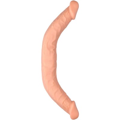 Dubbele Dildo Huidskleur - 43 cm