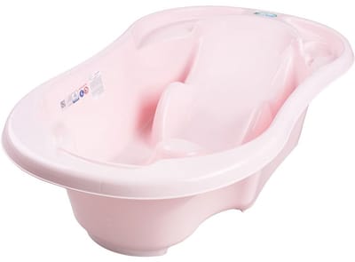 TEGA Komfort 2in1 babybad met afvoer lichtroze - Babybadje