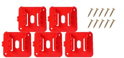 Batterijhouders geschikt voor Milwaukee M18 18V-batterijmontagebeugels, geschikt voor M18 48-11-1815 (5-pack).