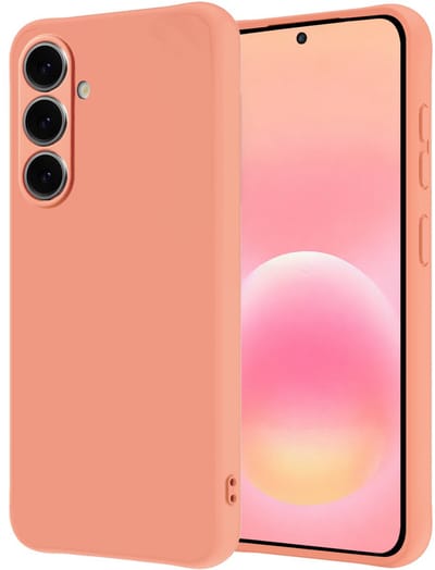 Hoesje - Geschikt voor Samsung Galaxy A57 - Sterk & Shockproof - Hoes Cover - Siliconen Case - Perzik
