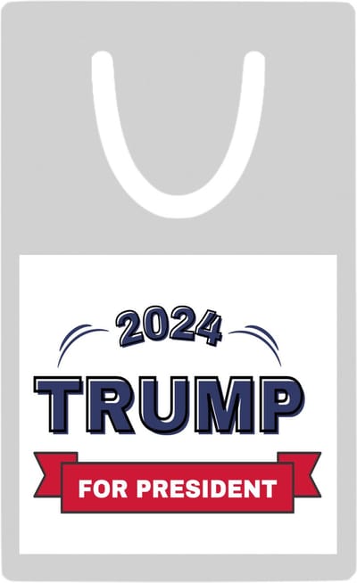 Hacebo® - Trump for president 2024 metalen boekenlegger- President - Trump aanhangers - verjaardagscadeau - support - kado Bladwijzer boekenleggers - 7.6 cm x 5cm