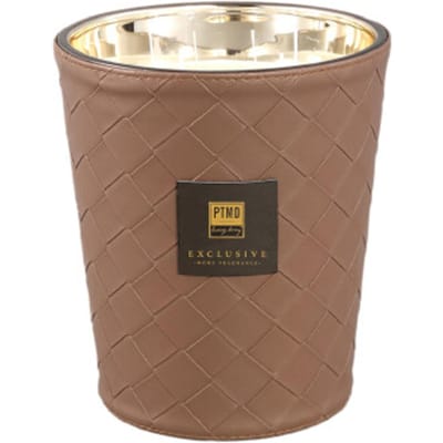 PTMD - Geurkaars Ptmd - Bruin - 16x16x19cm