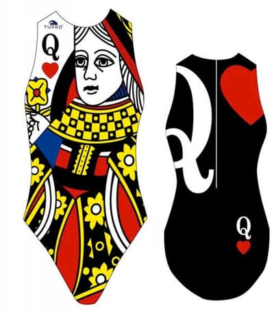 Turbo Queen Of Hearts Zwemkleding Veelkleurig 4XL Vrouw