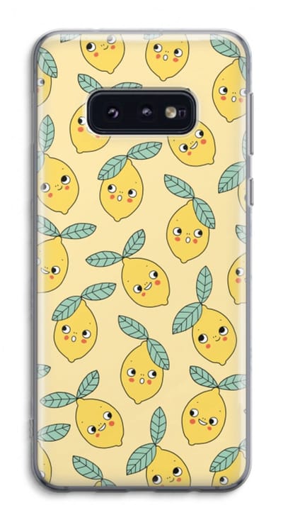 Case Company® - Hoesje geschikt voor Samsung Galaxy S10e hoesje - Citroenen - Soft Cover Telefoonhoesje - Bescherming aan alle Kanten en Schermrand