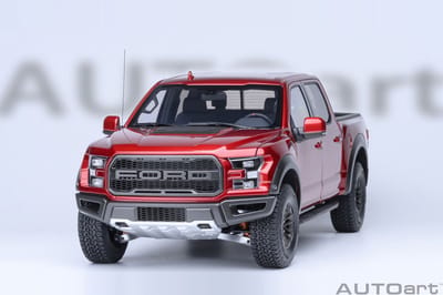 AUTOart 1/18 Ford F-150 Raptor Supercrew - 2019, Ruby Red