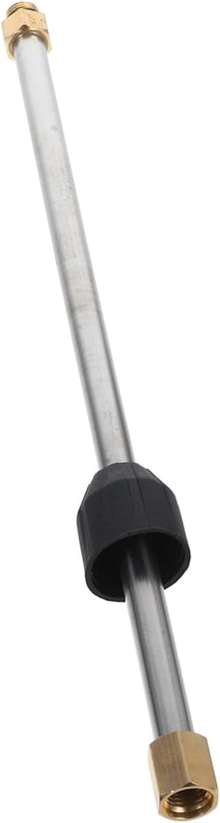 Hogedrukreiniger Verlenger - Sterke Stang - Auto Wassen - Roestvrij Staal - 37.5 cm - Zilver